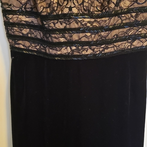 J. Michaels lace and velvet gown - Picture 7 of 9